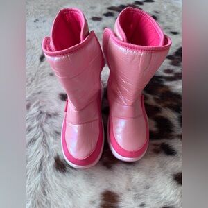 Girls Pink Kids Snow Boots Size 2y